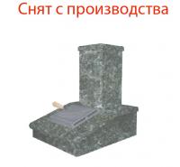 облицовка на трубу gfs авангард 24 м/п2 классика серпентинит 115х540 2 яруса под шибер