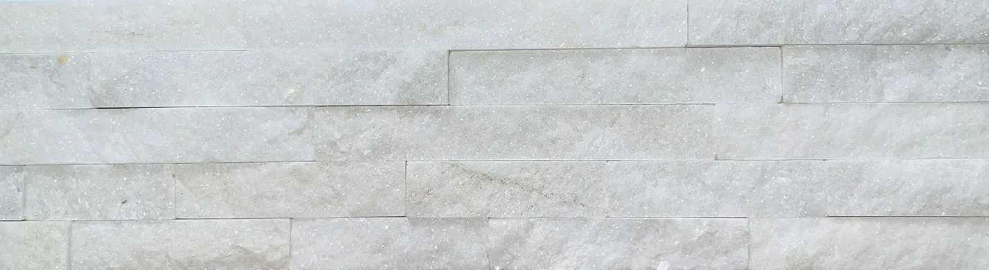 плитка кварцит белый 150*600*10-20мм (0.63м2) 7шт