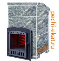чугунная печь для бани комплект гром 40 (п2) президент 1170/40 талькомагнезит