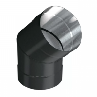 отвод vbr 45°, d=120, aisi 321, 0,8мм black (вулкан)